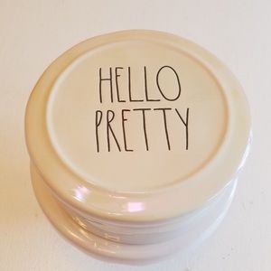 Rae Dunn ‘Hello Pretty’ Iridescent Container